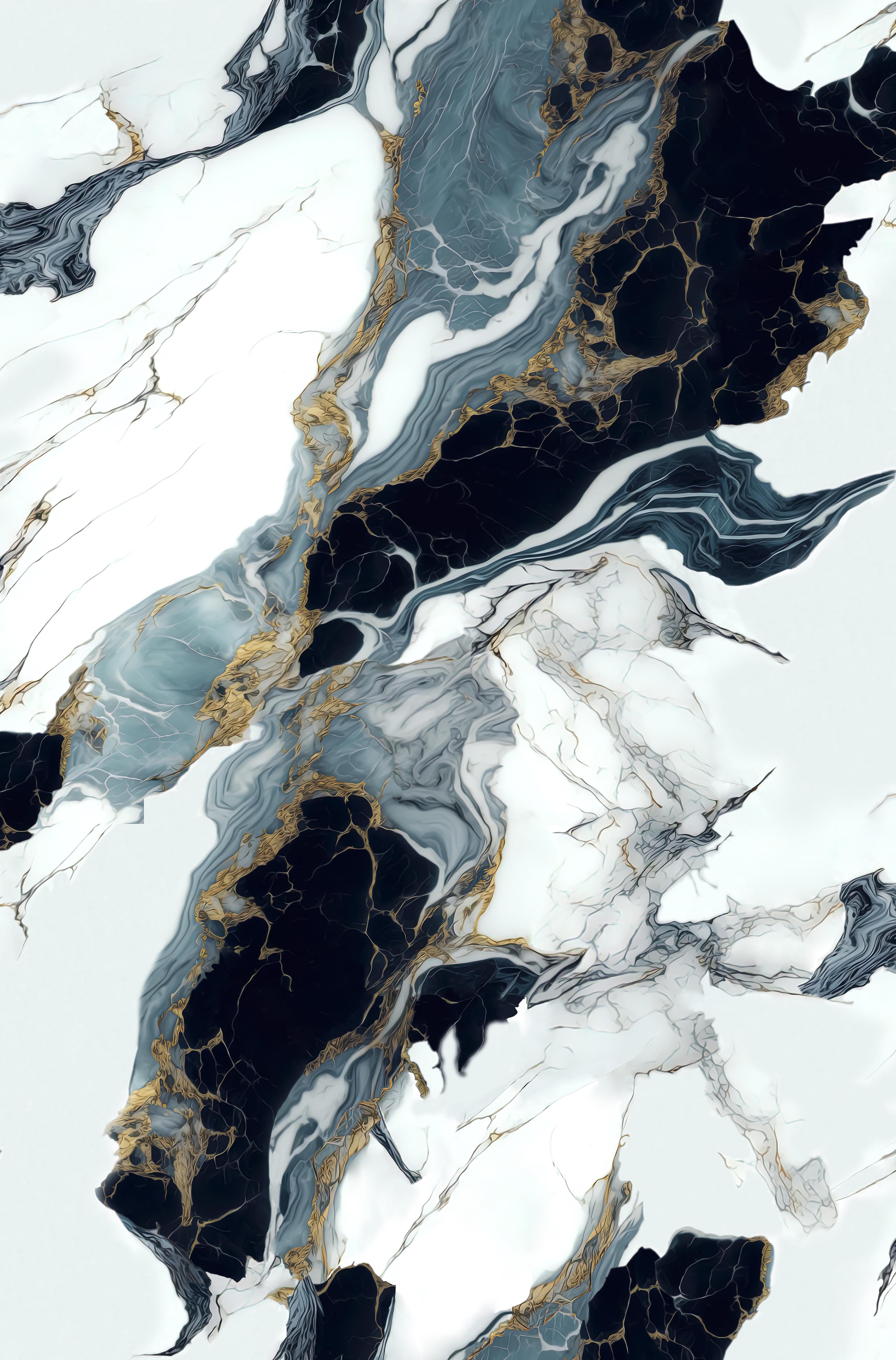 GL-3002 blue gold marble pvc panel