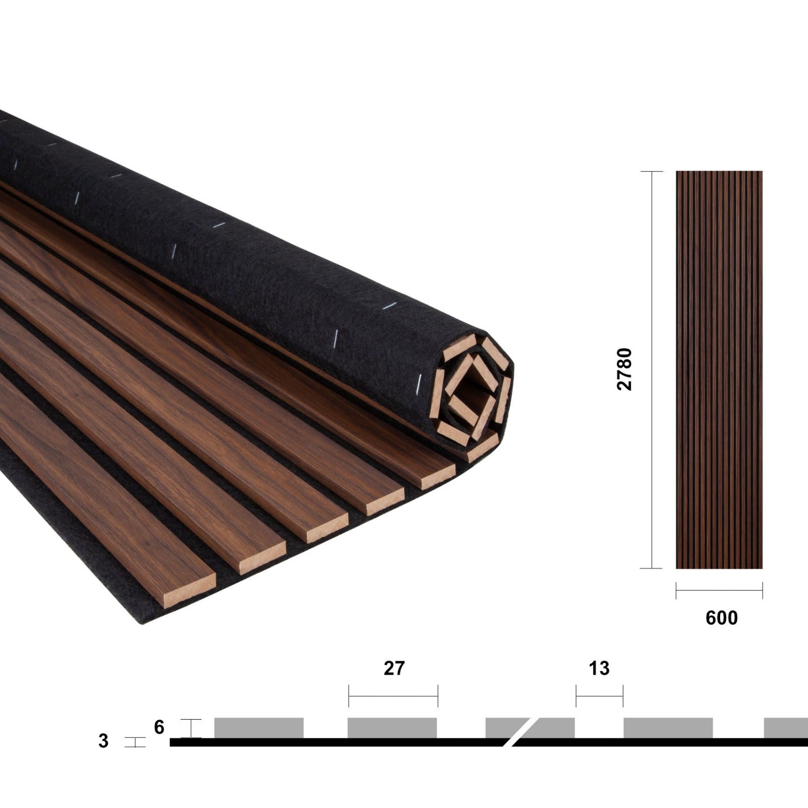 Taurus Oak acoustic slat panel
