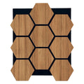 Natural Oak Hexagon Acoustic Panels