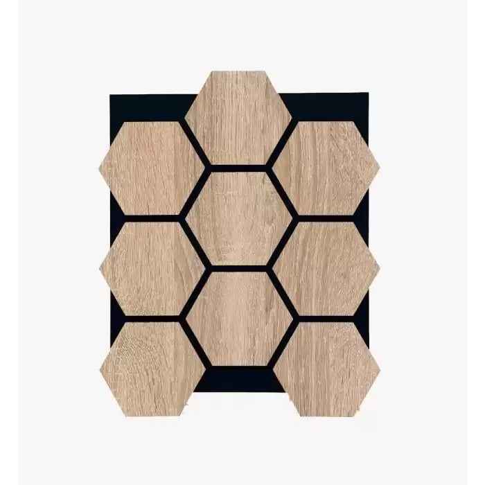 Light Oak Hexagon Acoustic Panels