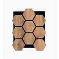 Rustic Oak Hexagon Acoustic Panels