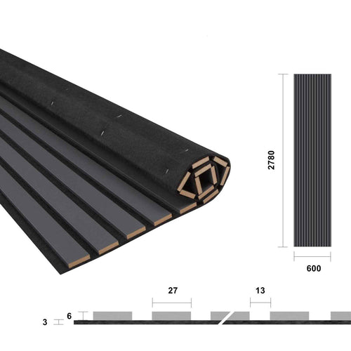 Acoustic Panel Volcanic Black